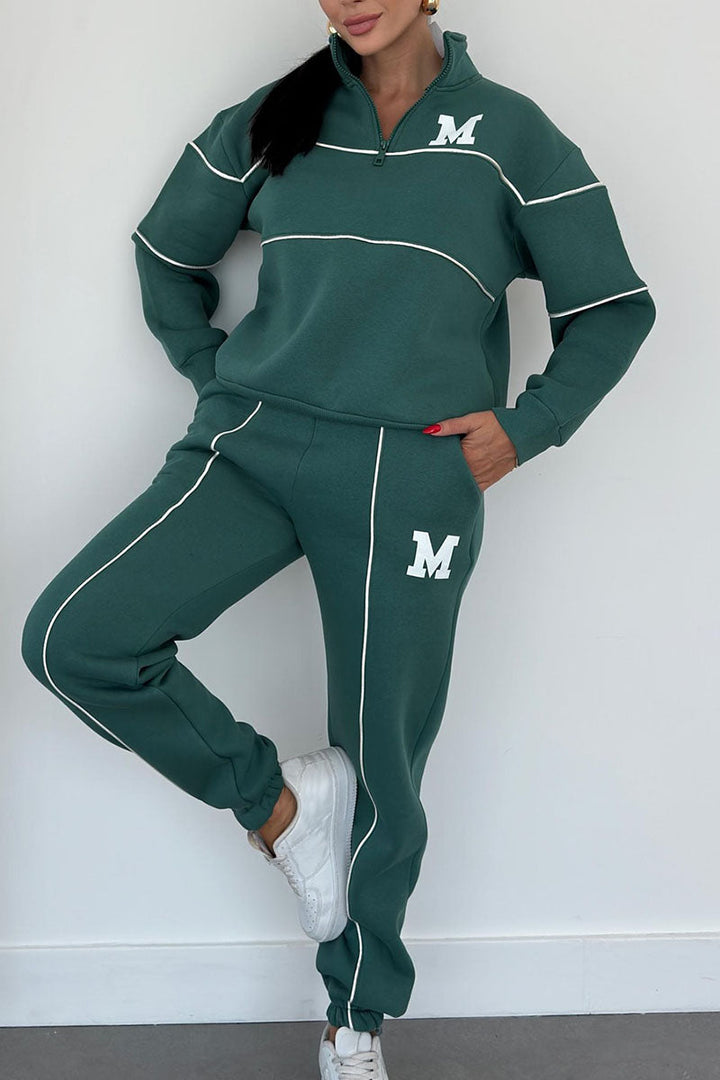 Drune | Zweiteiler Set - Pullover & Hose - Weich & Bequem - Baumwollmischung für Herbst & Winter