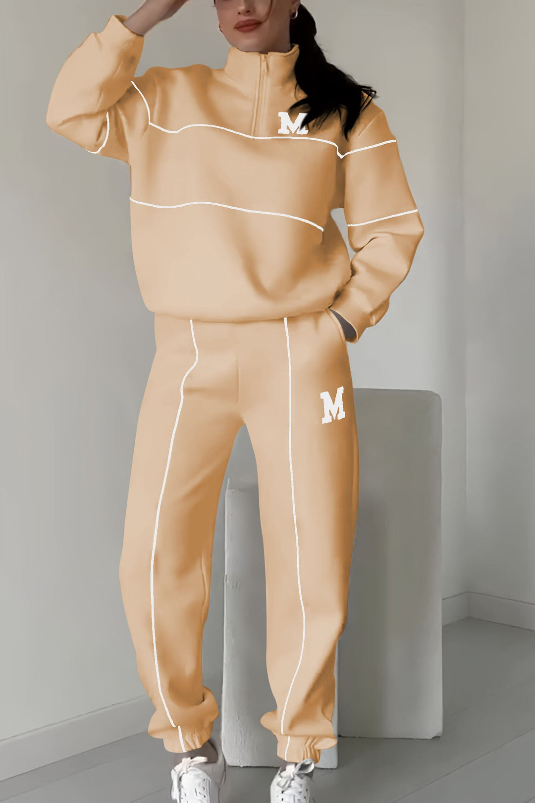 Drune | Zweiteiler Set - Pullover & Hose - Weich & Bequem - Baumwollmischung für Herbst & Winter