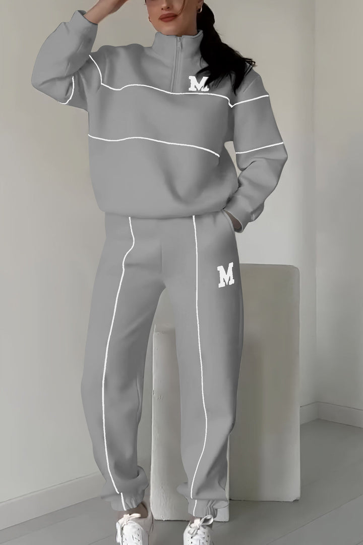 Drune | Zweiteiler Set - Pullover & Hose - Weich & Bequem - Baumwollmischung für Herbst & Winter
