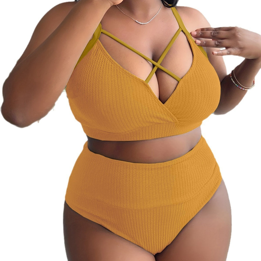 Drune | Plus Size Sling Bikini mit hoher Taille