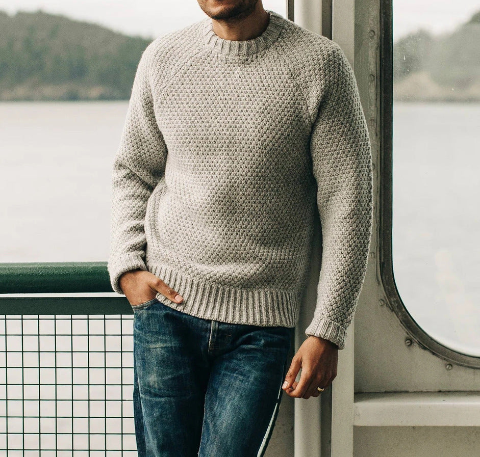 Herren Strickpullover mit zeitlosem Strukturdesign Drune