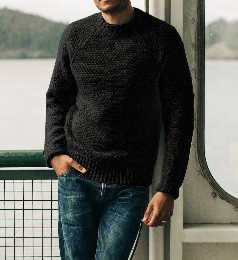 Herren Strickpullover mit zeitlosem Strukturdesign Drune