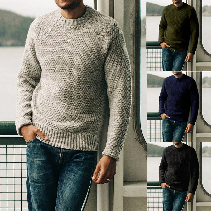Herren Strickpullover mit zeitlosem Strukturdesign Drune