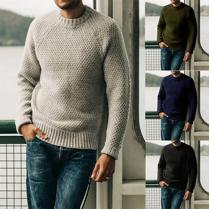 Herren Strickpullover mit zeitlosem Strukturdesign Drune