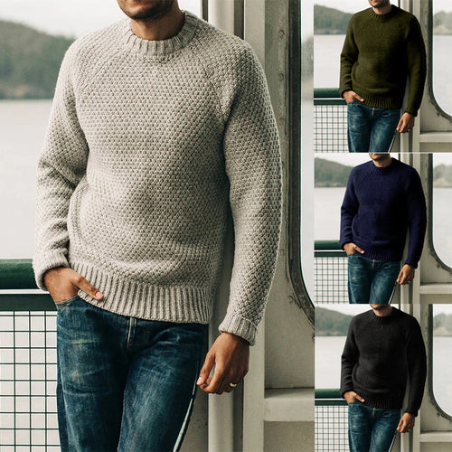 Herren Strickpullover mit zeitlosem Strukturdesign Drune