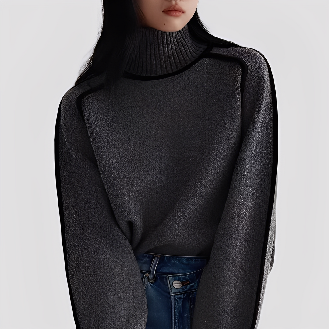 Drune | Eleganter, entspannter Damen-Rollkragenpullover
