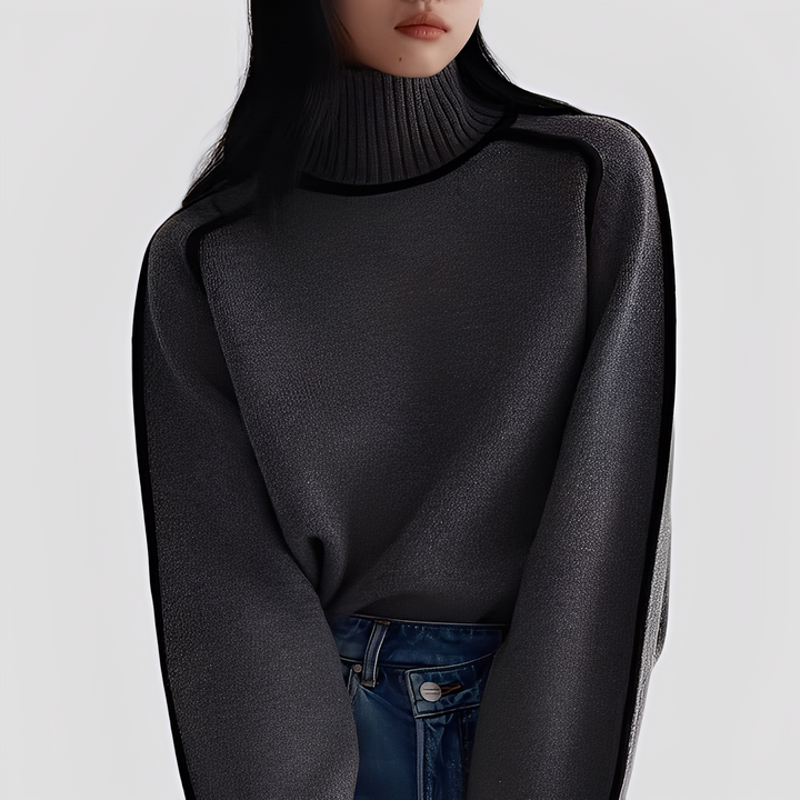 Drune | Eleganter, entspannter Damen-Rollkragenpullover