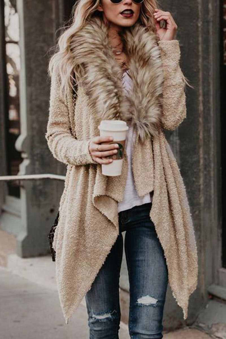 Drune | Flauschige Plüsch Jacke Damen