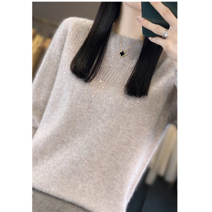 Drune | Sweatshirt - Weicher Strickpullover mit funkelnden Details