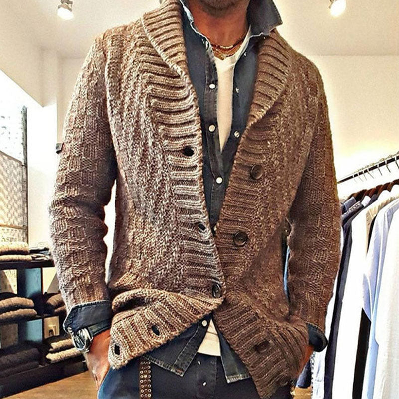 Drune | Bequeme Rever Strickjacke