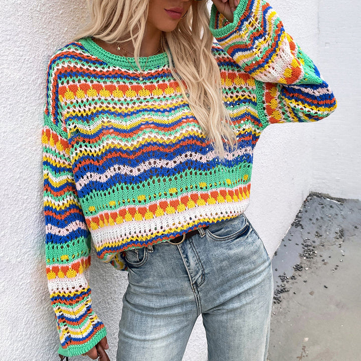 Drune | Farbiger Strickpullover