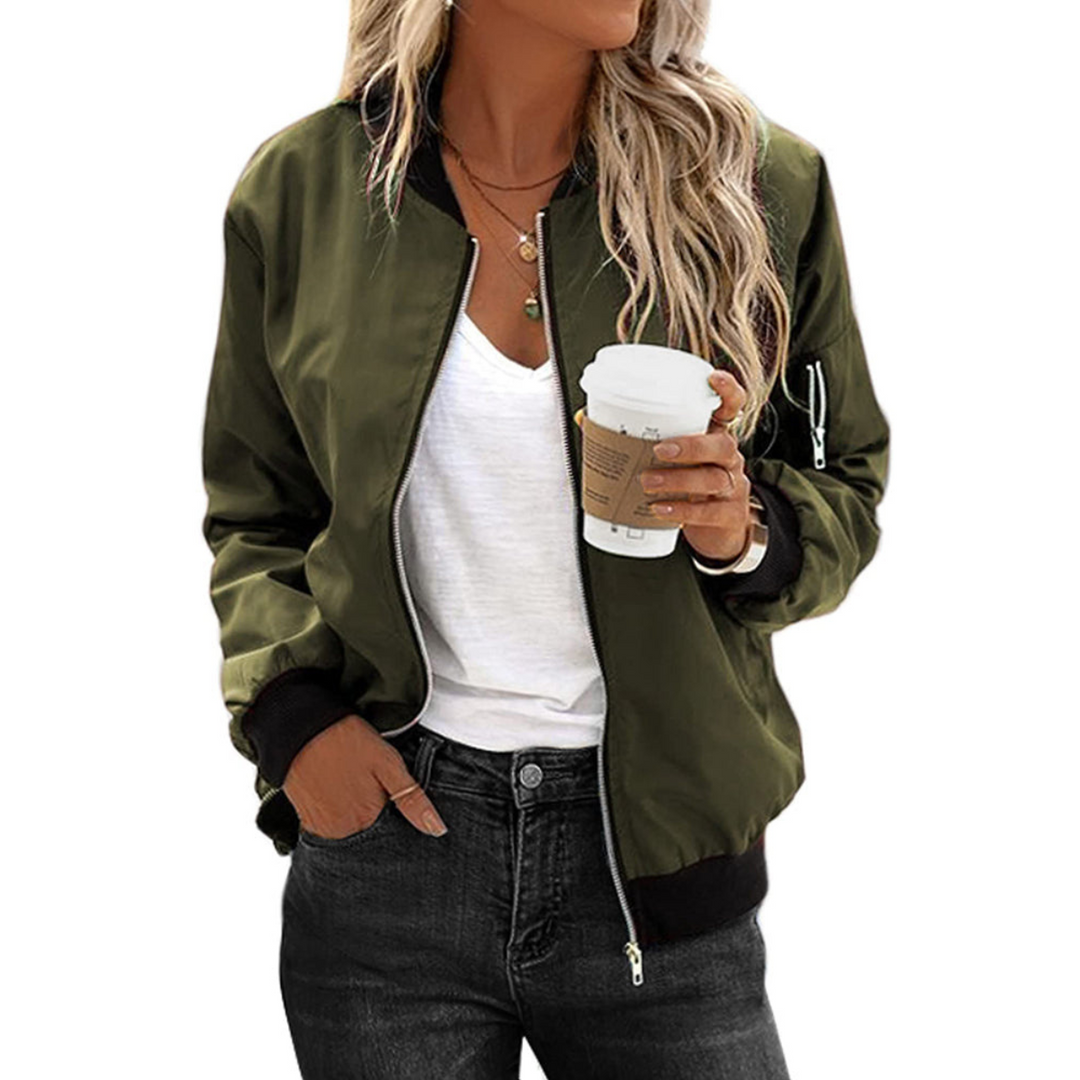 Drune | Zip Bomberjacke Lässig Für Damen