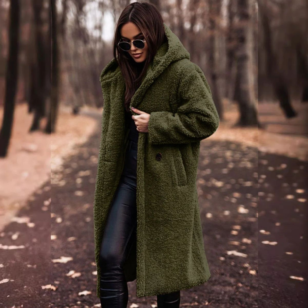 Drune | Plüsch Herbstmantel für Damen