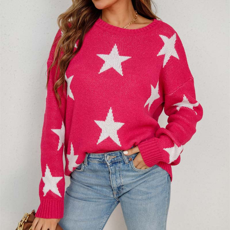 Drune | Strickpullover mit Sternenmuster Design