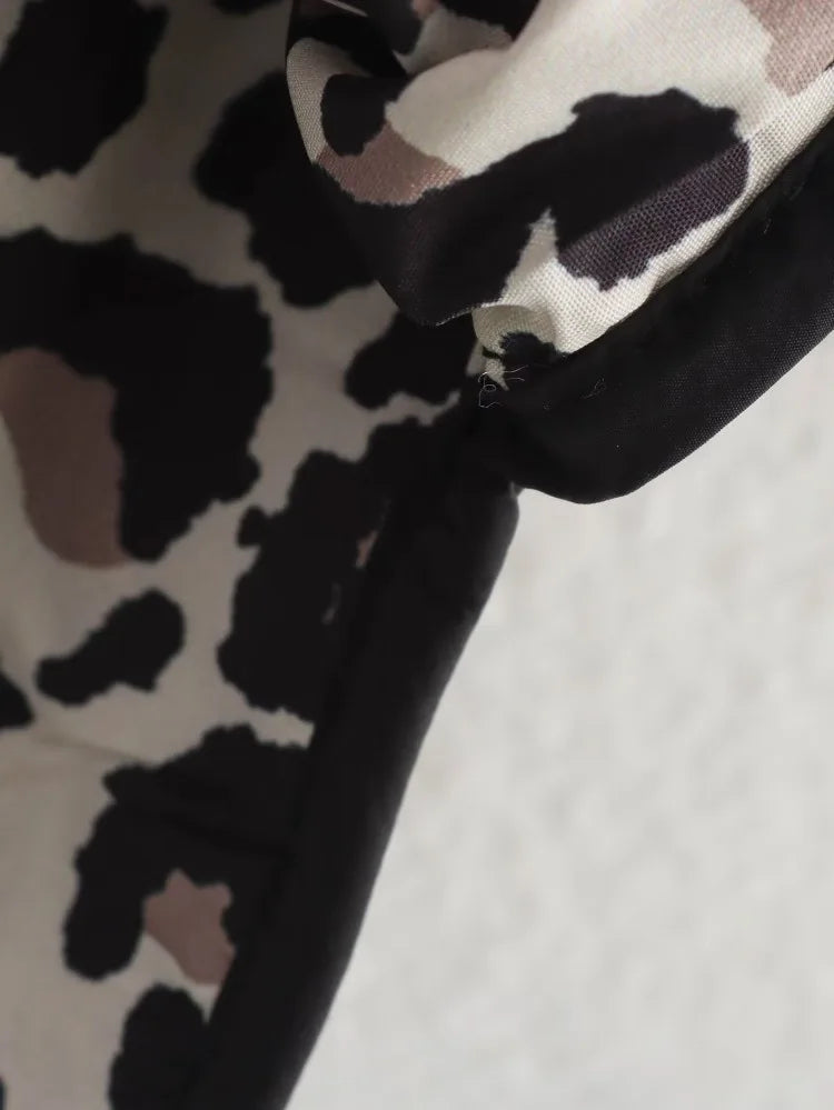 Drune | Mit Leopardenfutter gep padded Jacke für Damen