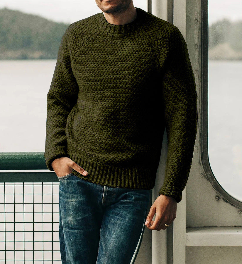 Herren Strickpullover mit zeitlosem Strukturdesign Drune