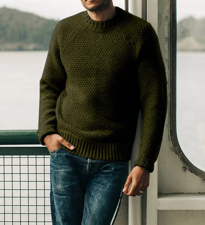 Herren Strickpullover mit zeitlosem Strukturdesign Drune