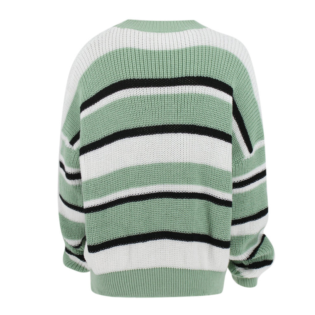 Damen Gemusterter Pullover mit weichem Strick Drune