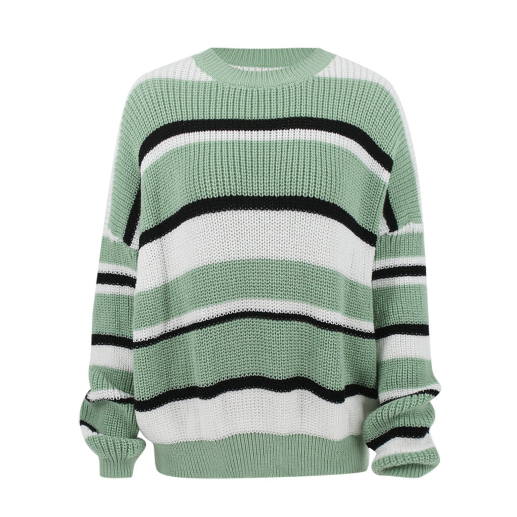 Damen Gemusterter Pullover mit weichem Strick Drune
