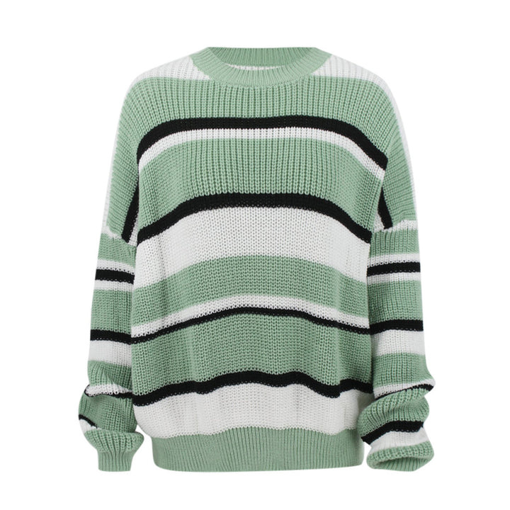 Damen Gemusterter Pullover mit weichem Strick Drune
