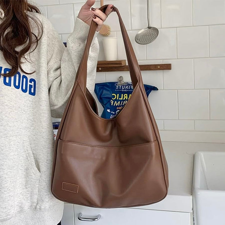Drune | ️elegante Lederschultertasche