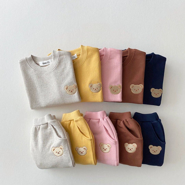 Drune | Jogginganzug - Teddybärdesign - Weiches und Bequemes Material - Leicht anzuziehen und auszuziehen