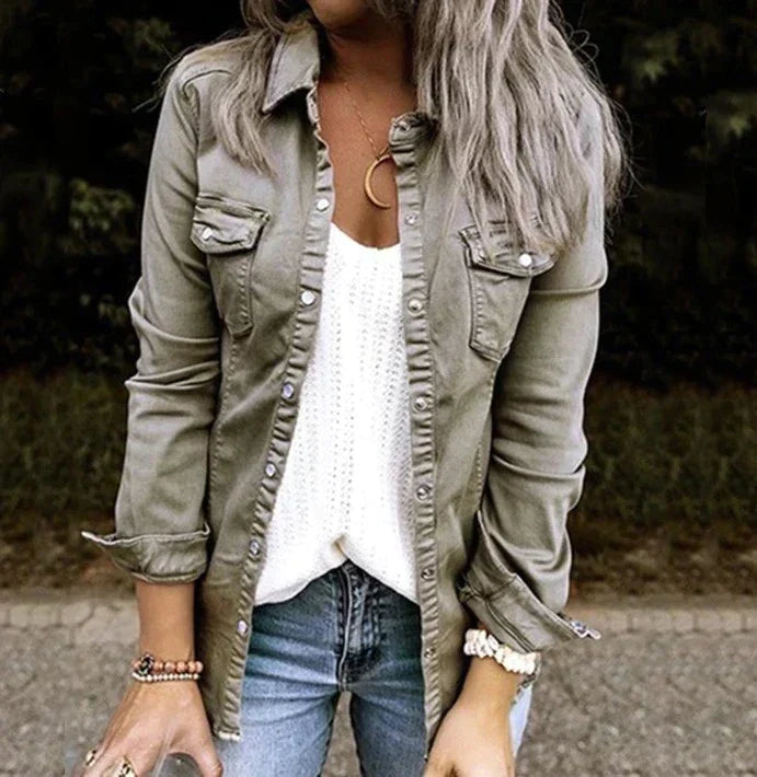 Drune - Lässige Denim-Softjacke