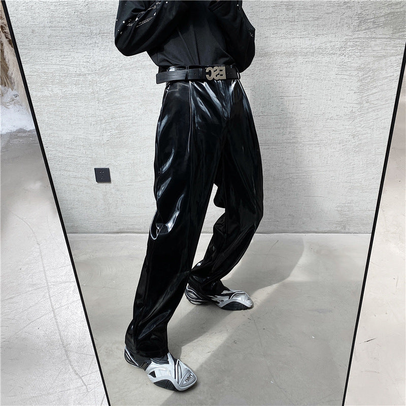 Herren Hochwertige und stylische Lackhose Drune