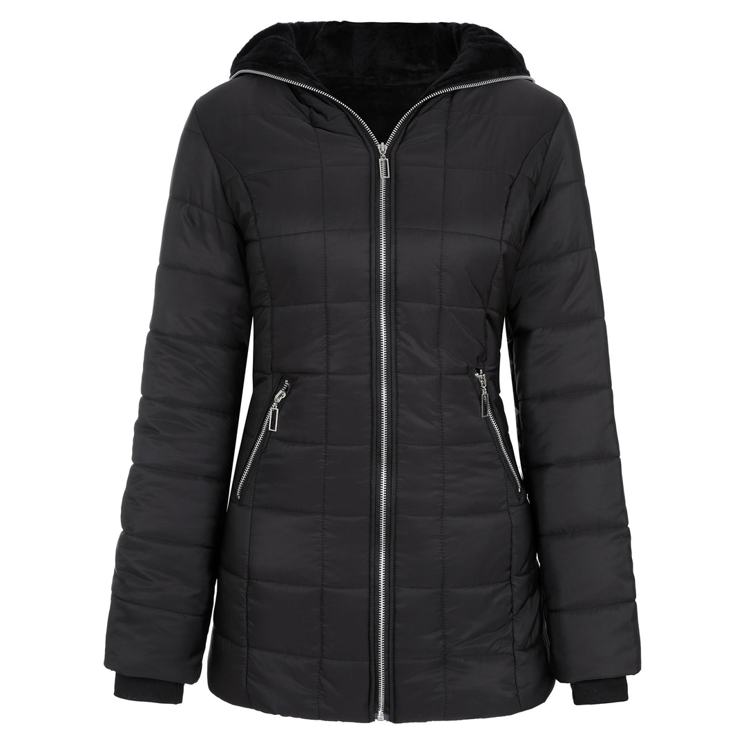 Damen Sportliche Funktionsjacke mit Kapuze und isolierendem Futter Drune