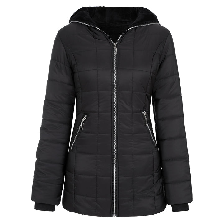 Damen Sportliche Funktionsjacke mit Kapuze und isolierendem Futter Drune
