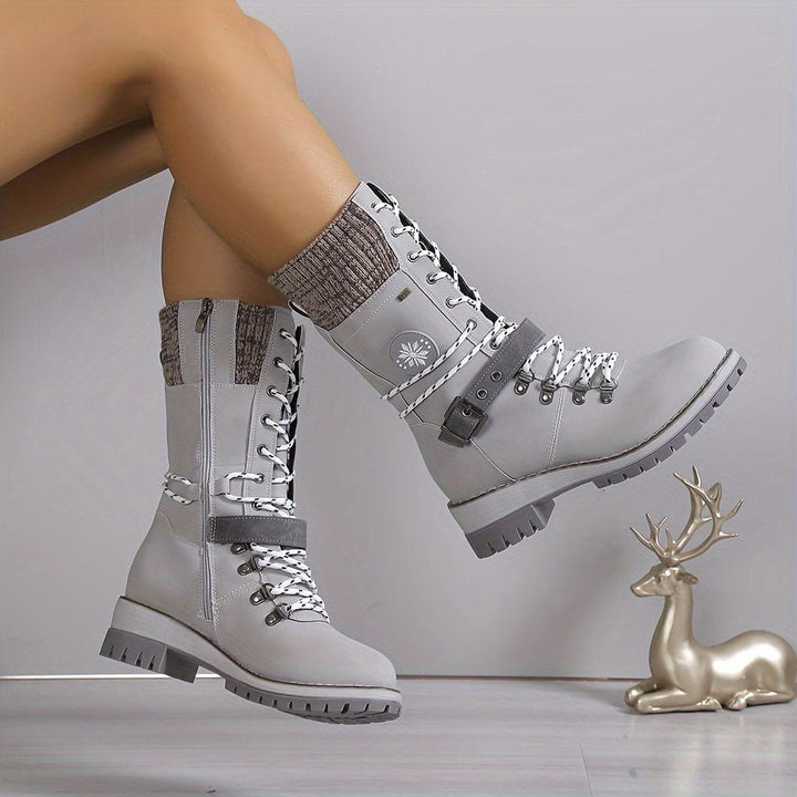 Drune - Elegante Gestrickte Thermo-Stiefel