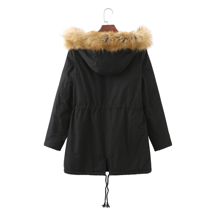 Damen warm gefütterte Parka-Jacke Drune