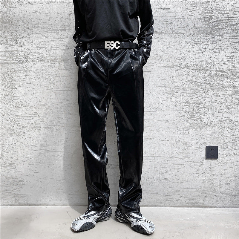 Herren Hochwertige und stylische Lackhose Drune