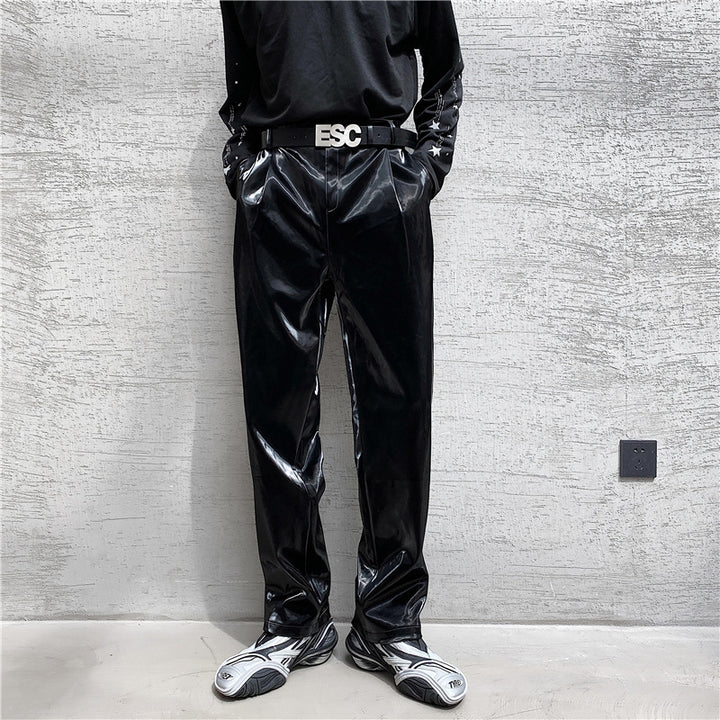 Herren Hochwertige und stylische Lackhose Drune