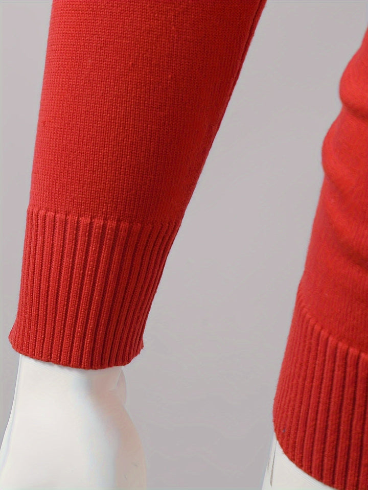 Drune | Weihnachtsstrickjacke mit Rentiermotiv Baumwolle Festlich