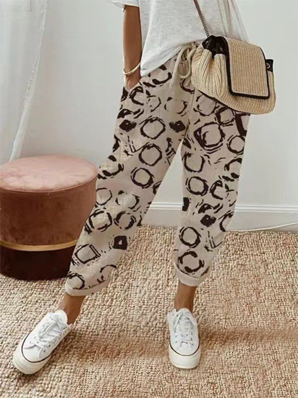 Drune | Lässige Baumwoll Leinen Hose Für Damen