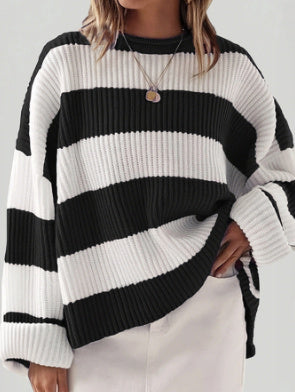 Drune | Lässiger gestreifter Pullover für Damen