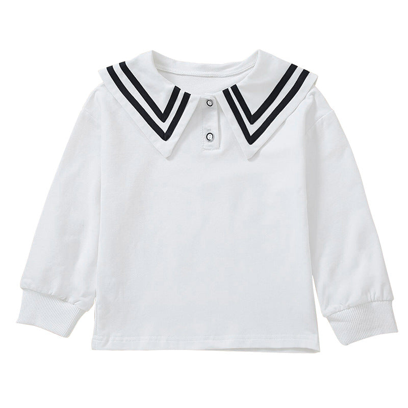 Mädchen Segelkragen Sweatshirt Drune