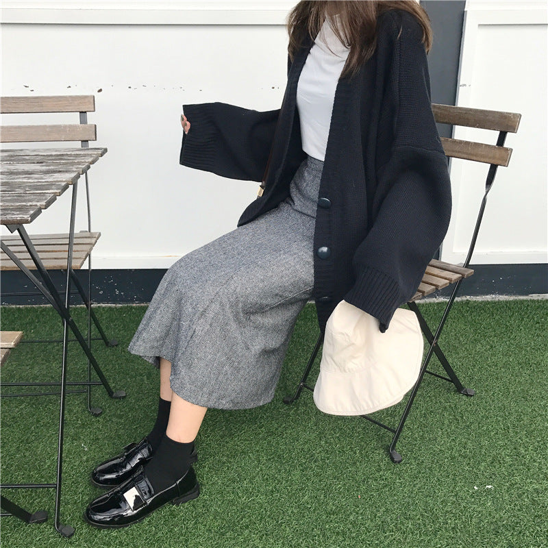 Damen Oversized Strickcardigan Drune