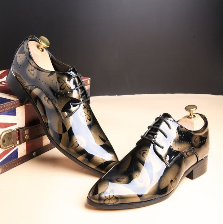 Drune | Große Herren Business Freizeitschuhe Aus Glanzleder