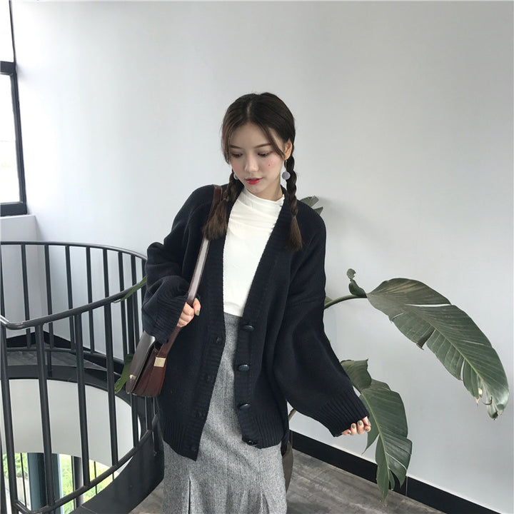 Damen Oversized Strickcardigan Drune