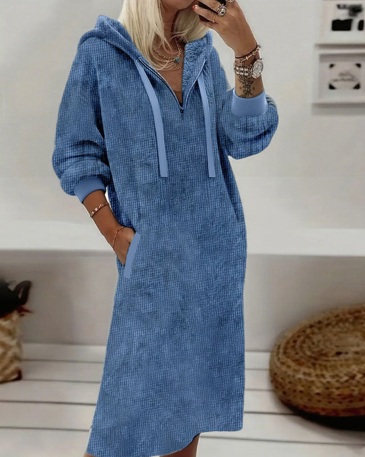 Drune | Aus Fleece mit Waffelmuster mit Kapuze