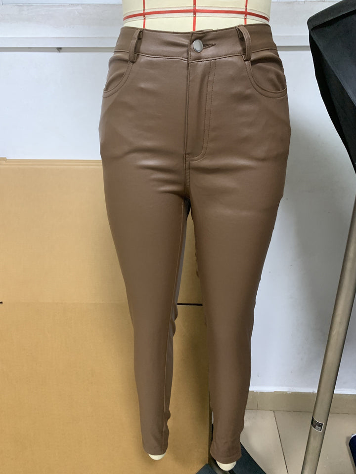 Drune | Beschichtete Skinny Jeans Mit Hoher Taille