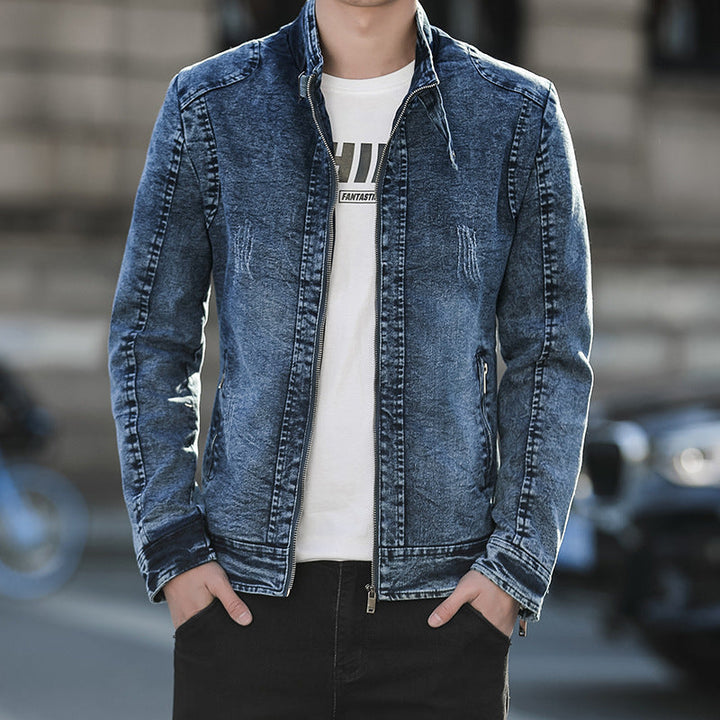 Drune | Lässige Baumwoll Jeansjacke Für Herren