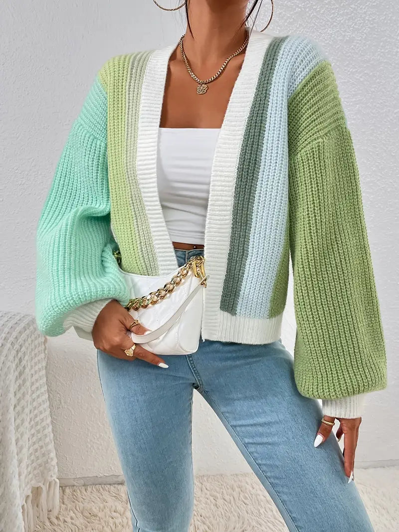 Drune | Block Strickjacke