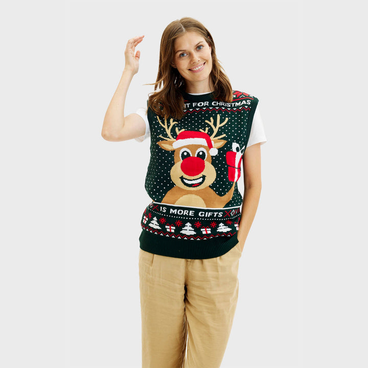 Drune | Rudolphs Weihnachtsstrickjacke - Damen