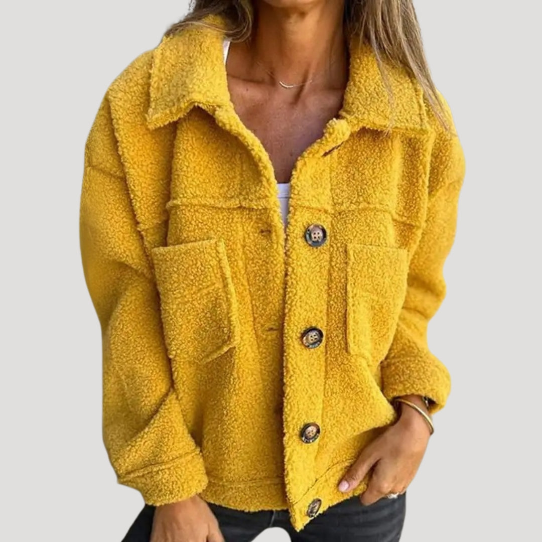 Drune | Teddy-Fleecejacke - Modische Sherpa Jacke für Alltag & Freizeit