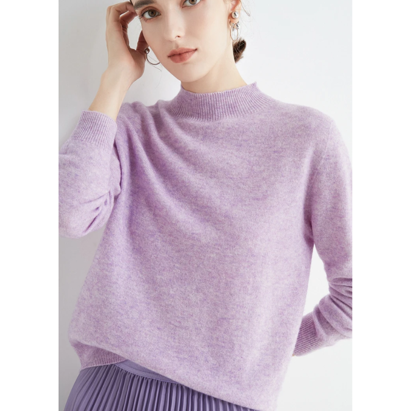 Drune | Cashmere Pullover Damen Rundhals Weicher und Leichter Strickpullover