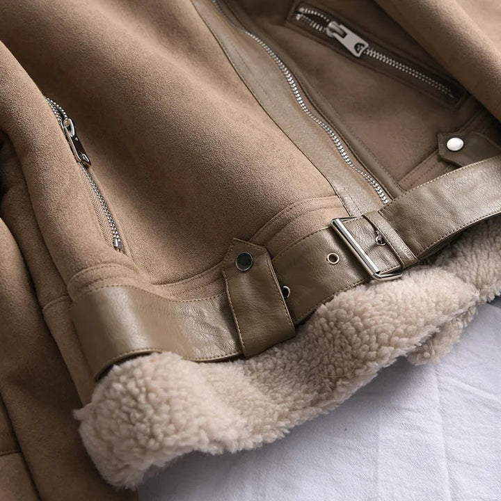 Drune | Wildleder Winterjacke - Warm & Stilvoll