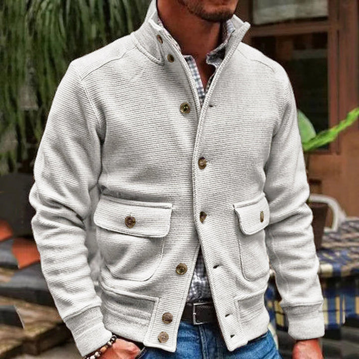 Drune - Modische Jacke Mit Stehkragen